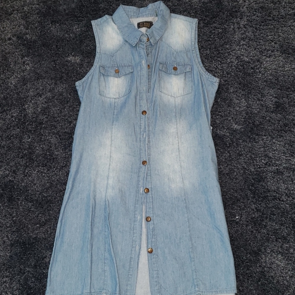 Denim dress size M
